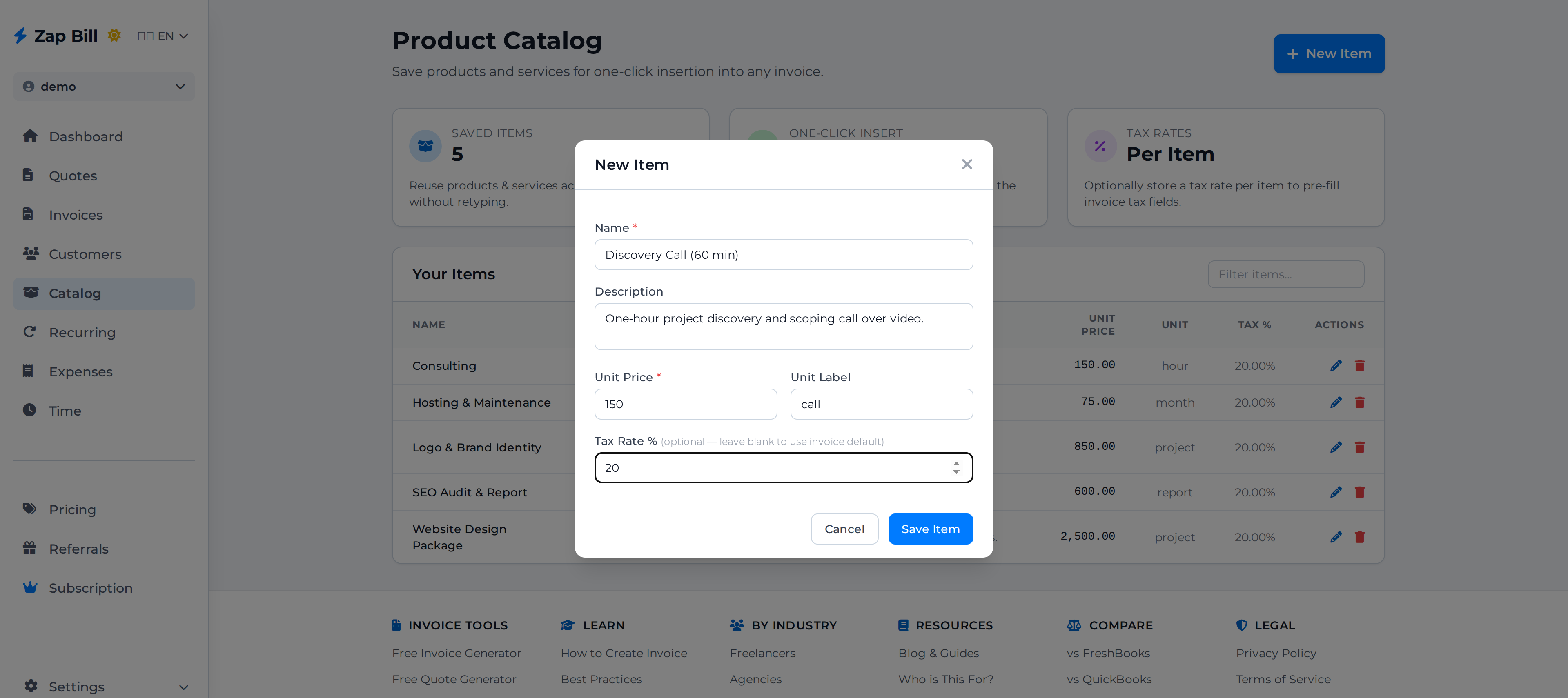 How to Use the Product Catalog