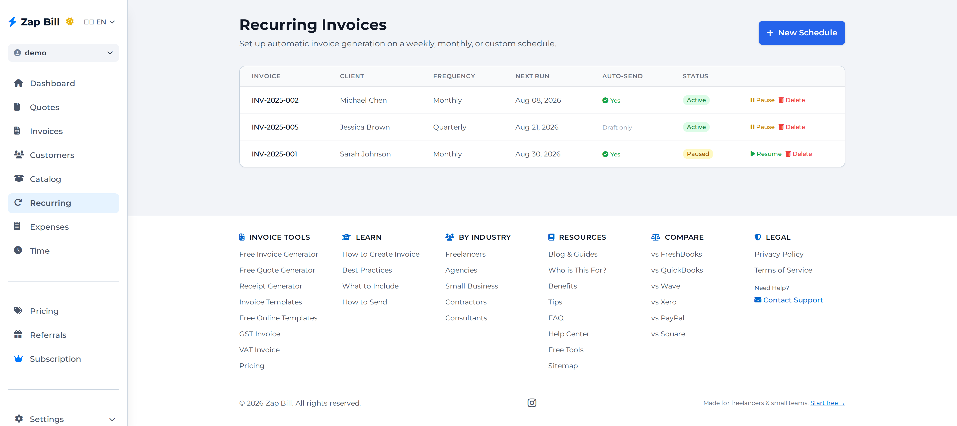 How to Set Up Recurring Invoices