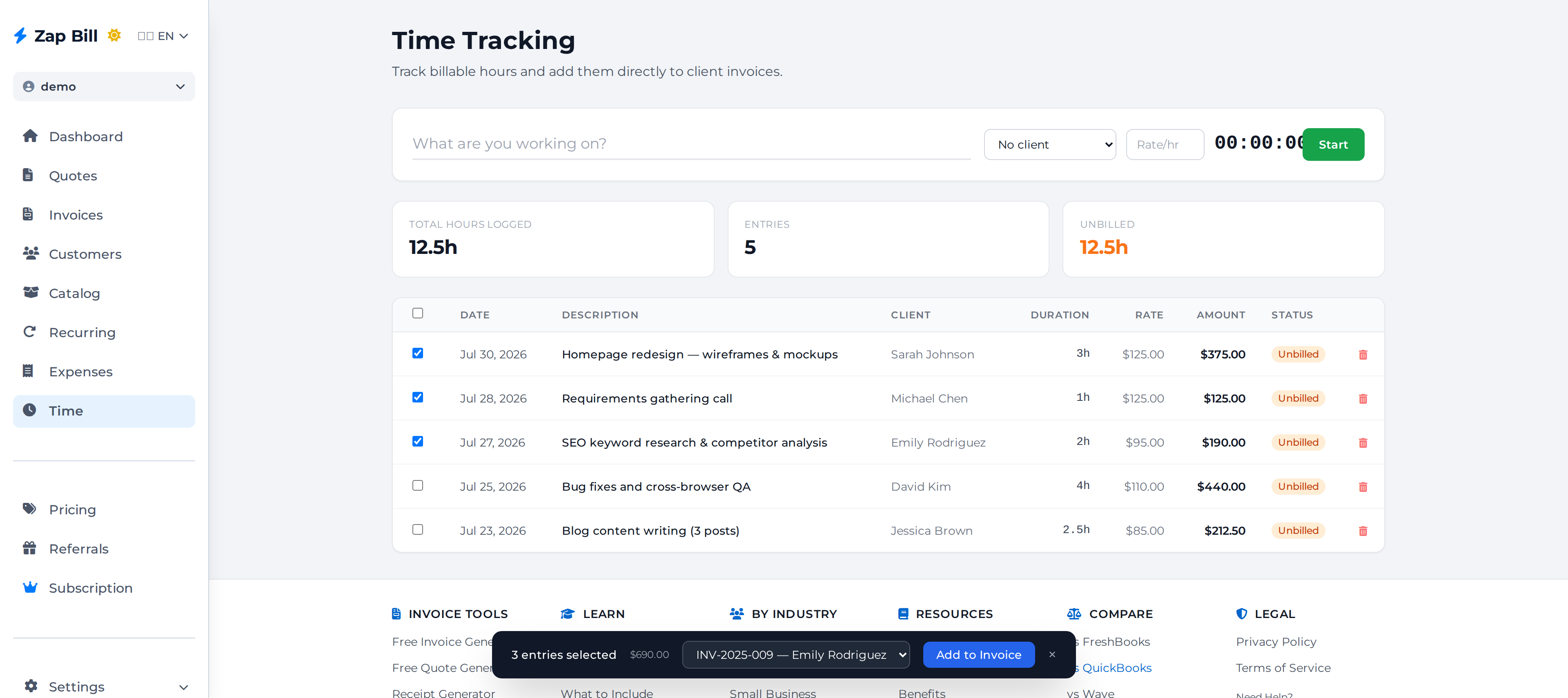 How to Use Time Tracking