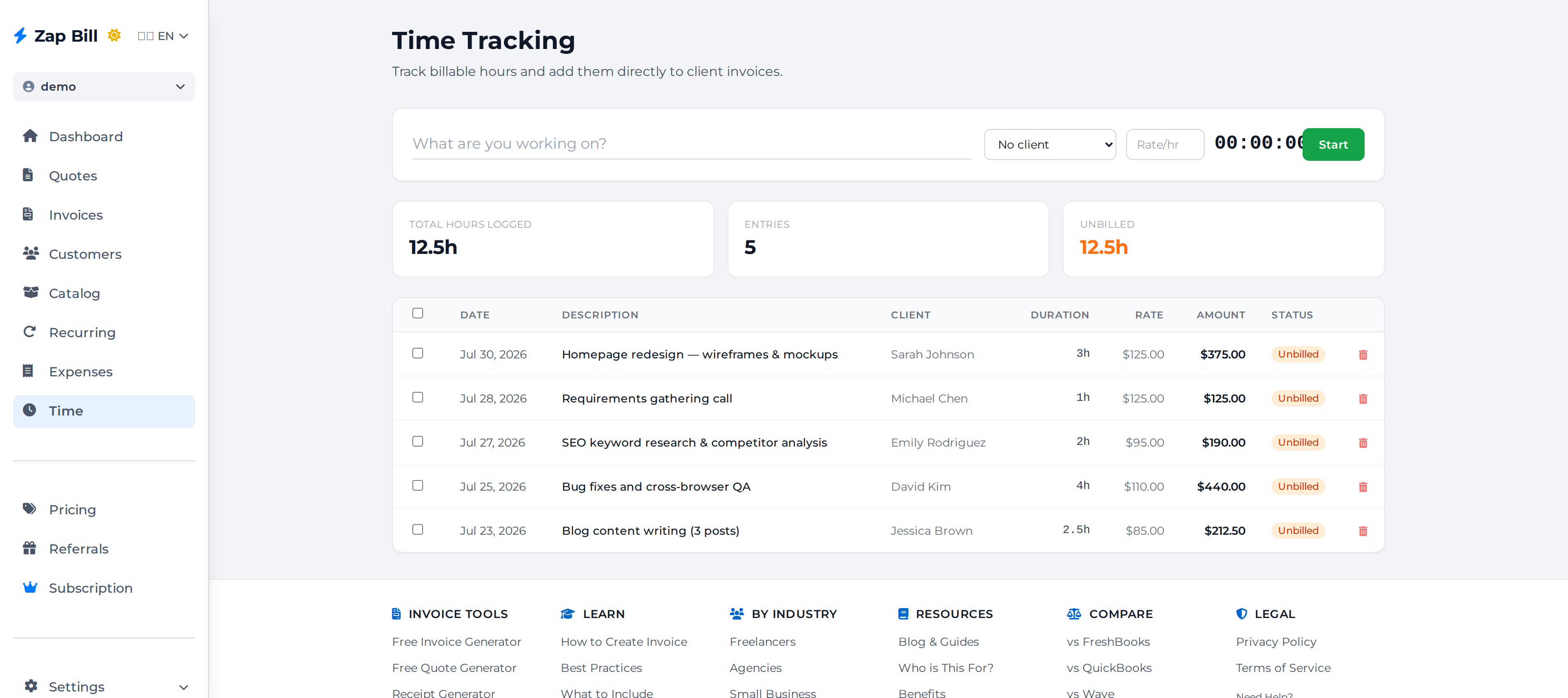 How to Use Time Tracking